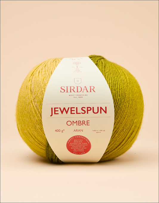 Sirdar JewelSpun Ombre Aran - Sunlit Green