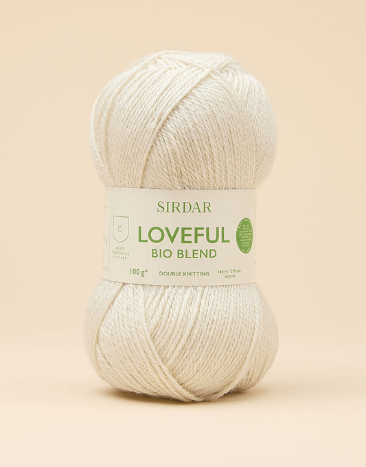 Sirdar Loveful Bio Blend DK, 100g - Super Charged White