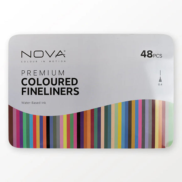 48pc Nova Premium Coloured Fineliners