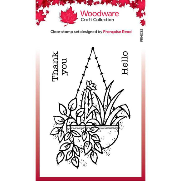 Woodware Clear Singles Hanging Basket 3.8 in x 2.6 in Stamp