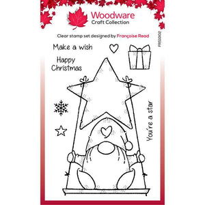 Woodware Clear Singles Star Gnome 4 in x 6 in Stamp