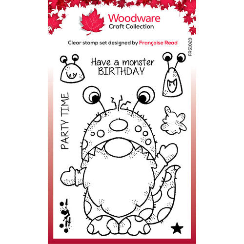 Woodware Clear Singles Monster Gnome 4 in x 6 in Stamp