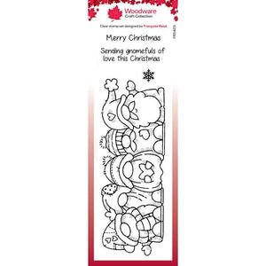 Woodware Clear Singles Christmas Gang 8 in x 2.6 in Stamp