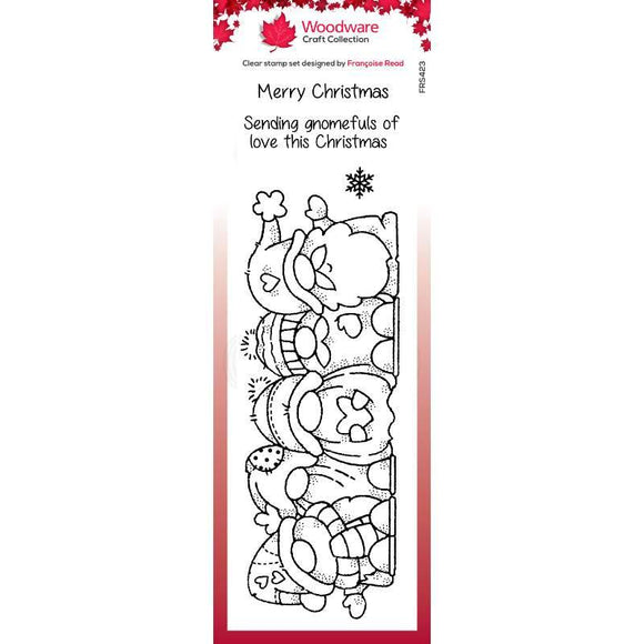 Woodware Clear Singles Christmas Gang 8 in x 2.6 in Stamp