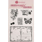 Woodware Clear Singles Old Post Background Stamp