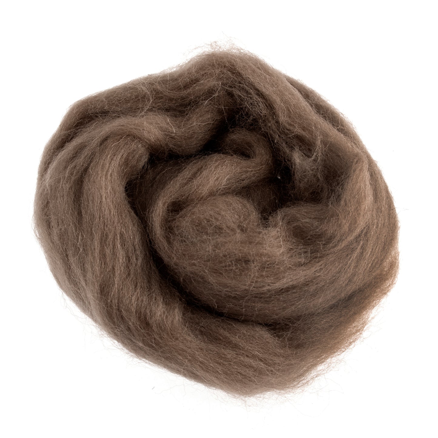 Natural Wool Roving: 10g: Melange Taupe