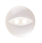 Fish Eye Polyester Button 11mm Cream 1pc