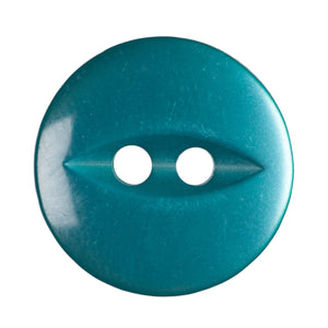 Fish Eye Polyester Button 14mm Jade 1pc