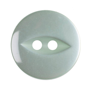 Fish Eye Polyester Button 16mm Pale Teal 1pc