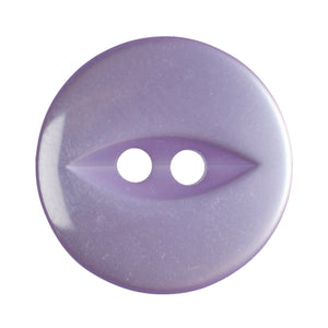 Fish Eye Polyester Button 16mm Lilac 1pc