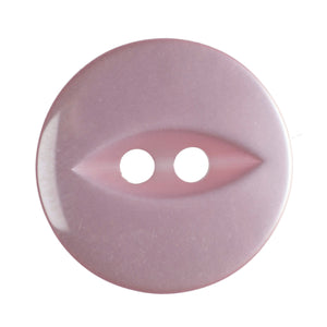 Fish Eye Polyester Button 16mm Pink 1pc