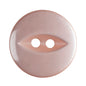 Fish Eye Polyester Button 16mm Peach 1pc