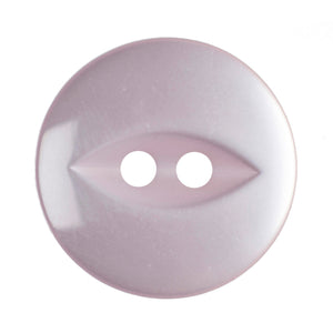 Fish Eye Polyester Button 16mm Pale Pink 1pc