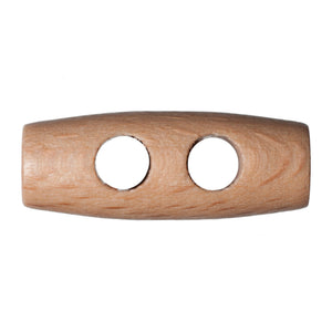 Toggle Wooden 2 Hole 25mm 1pc