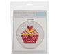 Felt Cross Stitch Hoop Kit Cupcake