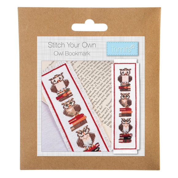 Stitch Your Own Bookmark - Owls (Counted Cross Stitch)