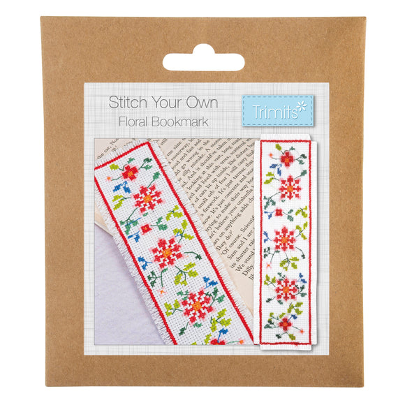 Stitch Your Own Bookmark - Floral (Counted Cross Stitch)