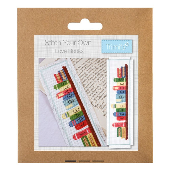 Counted Cross Stitch Kit: I Love Books