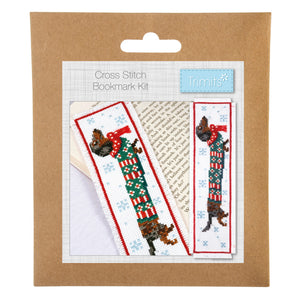 Counted Cross Stitch Kit: Bookmark Sausage Dog