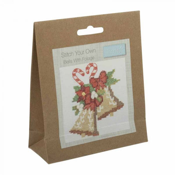 Counted Cross Stitch Kit: Bells with Foliage