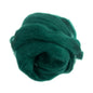 Natural Wool Roving: 50g: Grass Green