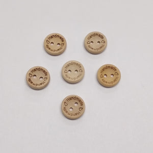 Handmade Button - 6 pack - 15mm's