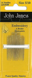 John James Embroidery Sewing Needles