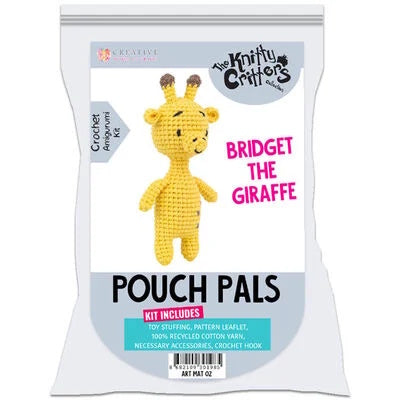 Knitty Critters Pouch Pals - Bridget The Giraffe