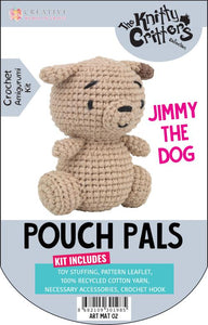 Knitty Critters Pouch Pals - Jimmy The Dog