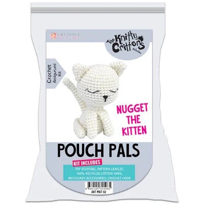 Knitty Critters Pouch Pals - Nugget The Kitten