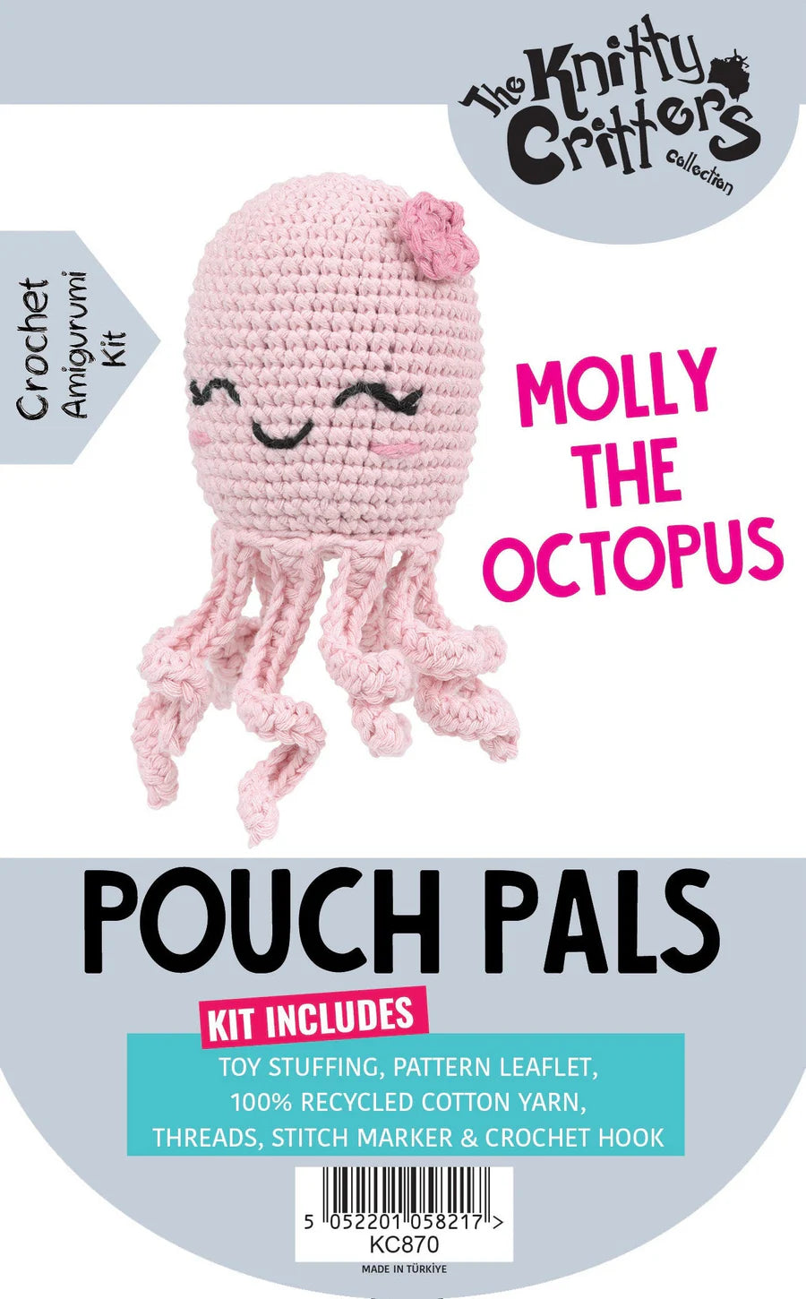 Knitty Critters Pouch Pals - Molly The Octopus