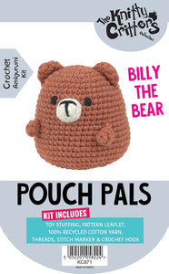 Knitty Critters Pouch Pals - Billy The Bear