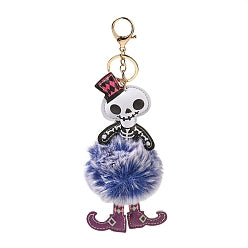 Keychain - Pom Pom Skeleton
