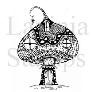 Clear Stamp - Zen Mushroom House