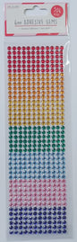 Love To Craft - 6mm Adhesive Gems Multi-coloured