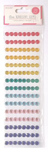 Love To Craft - 10mm Adhesive Gems Multi-coloured