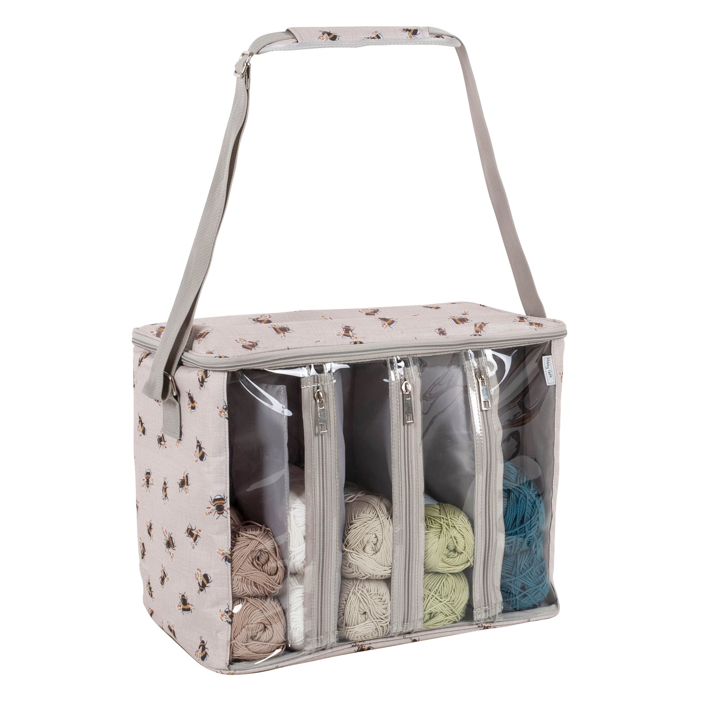 Knitting Bag with Yarn Storage: Bee