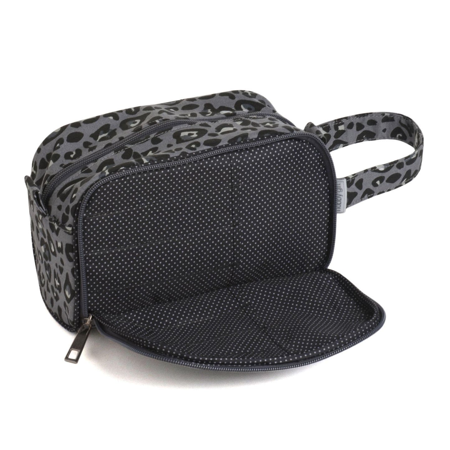 Crochet Bag with Hook Storage - Leopard