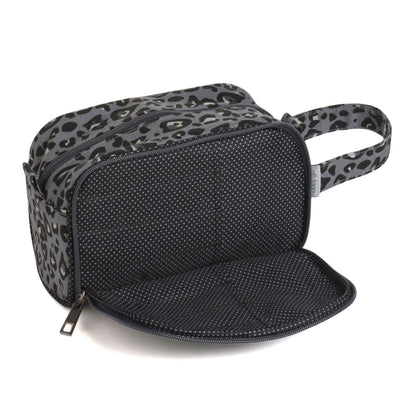 Crochet Bag with Hook Storage - Leopard