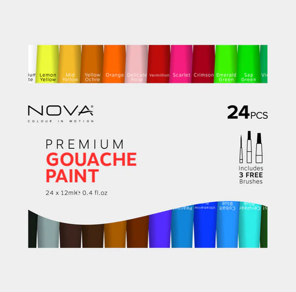 24pc Nova Premium Gouache Paint