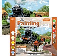 Paint By Numbers Steam Train