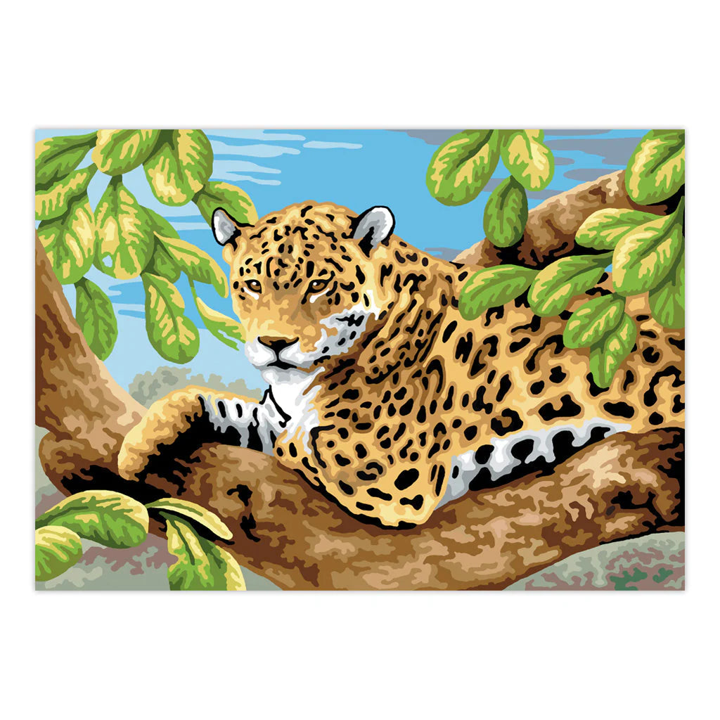 Paint By Numbers Leopard in Tree