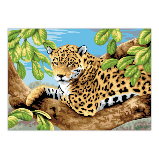 Paint By Numbers Leopard in Tree