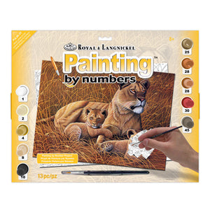 Paint By Numbers African Lioness & Cubs