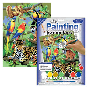 Paint By Numbers Jungle Scene