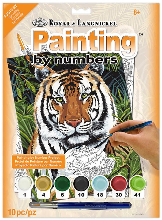 Paint By Numbers Tiger In Hiding