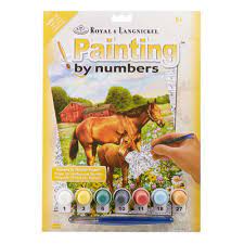 Paint By Numbers Horses In Field