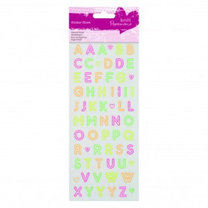 Craft Planet Neon stickers