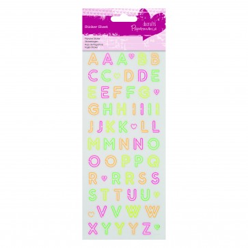 Craft Planet Neon stickers