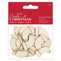 Papermania Wooden Shapes Stockings Natural (30pcs)